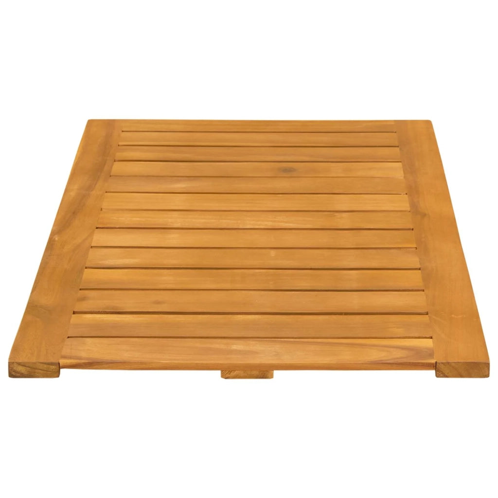 Tappeto da bagno Tinta unita Marrone 80 x 50 cm legno