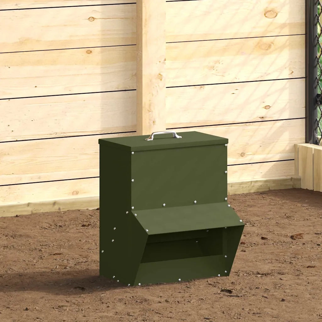Feeder per pollo Verde oliva 20 x 25 x 35 cm CFW7226534