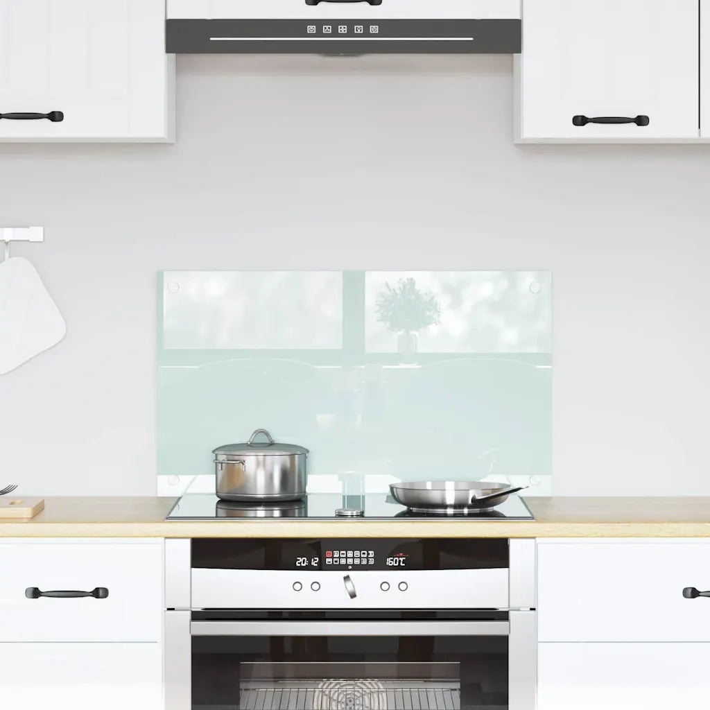 Rivestimento da Cucina-Paraschizzi per Cucina Bianco 70 x 40 cm vetro temperato
