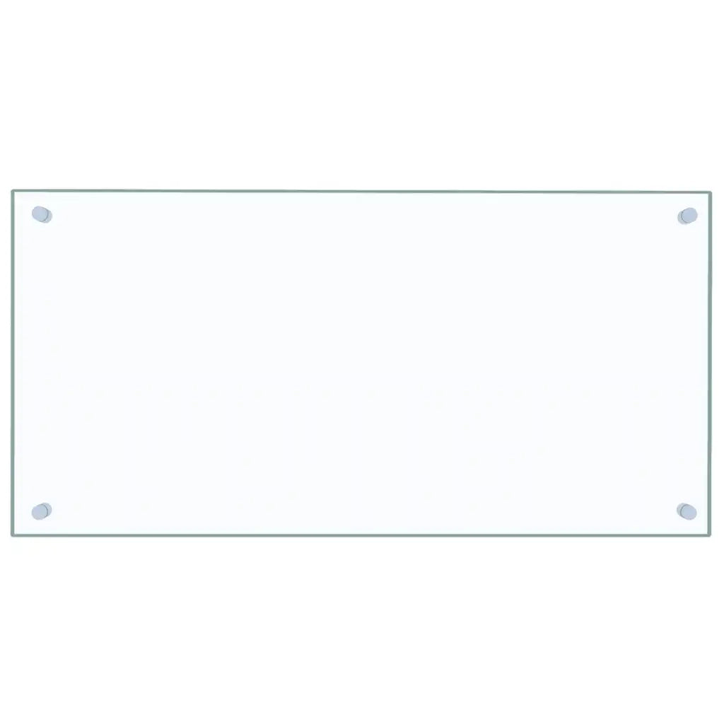 Paraschizzi per Cucina 2 pz Trasparente 80x40cm Vetro Temperato 3315792