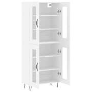Credenza Bianca 69,5x34x180 cm in Legno Multistrato 3198305