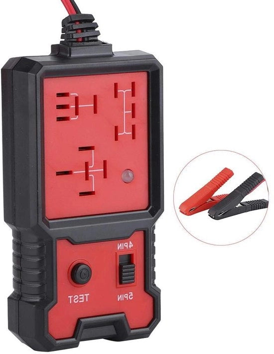 Relè tester portatile 12V 4-pins 5-pins display LED strumento diagnostico per riparazioni automatiche
