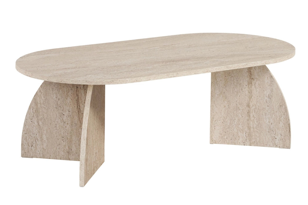 Tavolino in legno "Melina" 120 x 60 x 40 cm - Travertino