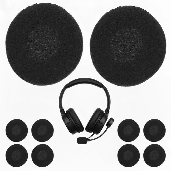 Orechie 40 mm - Cuscini di Sostituzione - Schiuma Molle - Comfortevole - Universale - Ideale Sostituzione - Cuscini per Caschi Auricolari