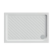 Piatto doccia rettangolare CERAMICA DOLOMITE 70x90 BIANCO LUCIDO H 7 cm con antiscivolo - GEMMA 2