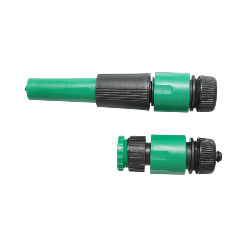 Ugello di irrigazione regolabile con connettori 1/2 e adattatore 1/2-3/4 per tubo da giardino