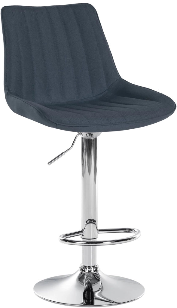 Sgabello Toni Tessuto grigio scuro,cromo