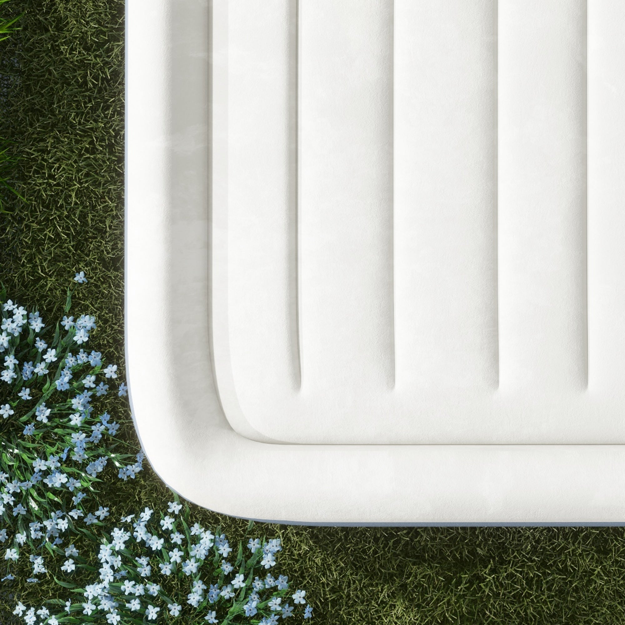 Materasso Gonfiabile Matrimoniale con Pompa di Gonfiaggio Inclusa e Borsa 152x203x46 cm Grigio