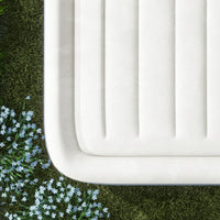 Materasso Gonfiabile Matrimoniale con Pompa di Gonfiaggio Inclusa e Borsa 152x203x46 cm Grigio