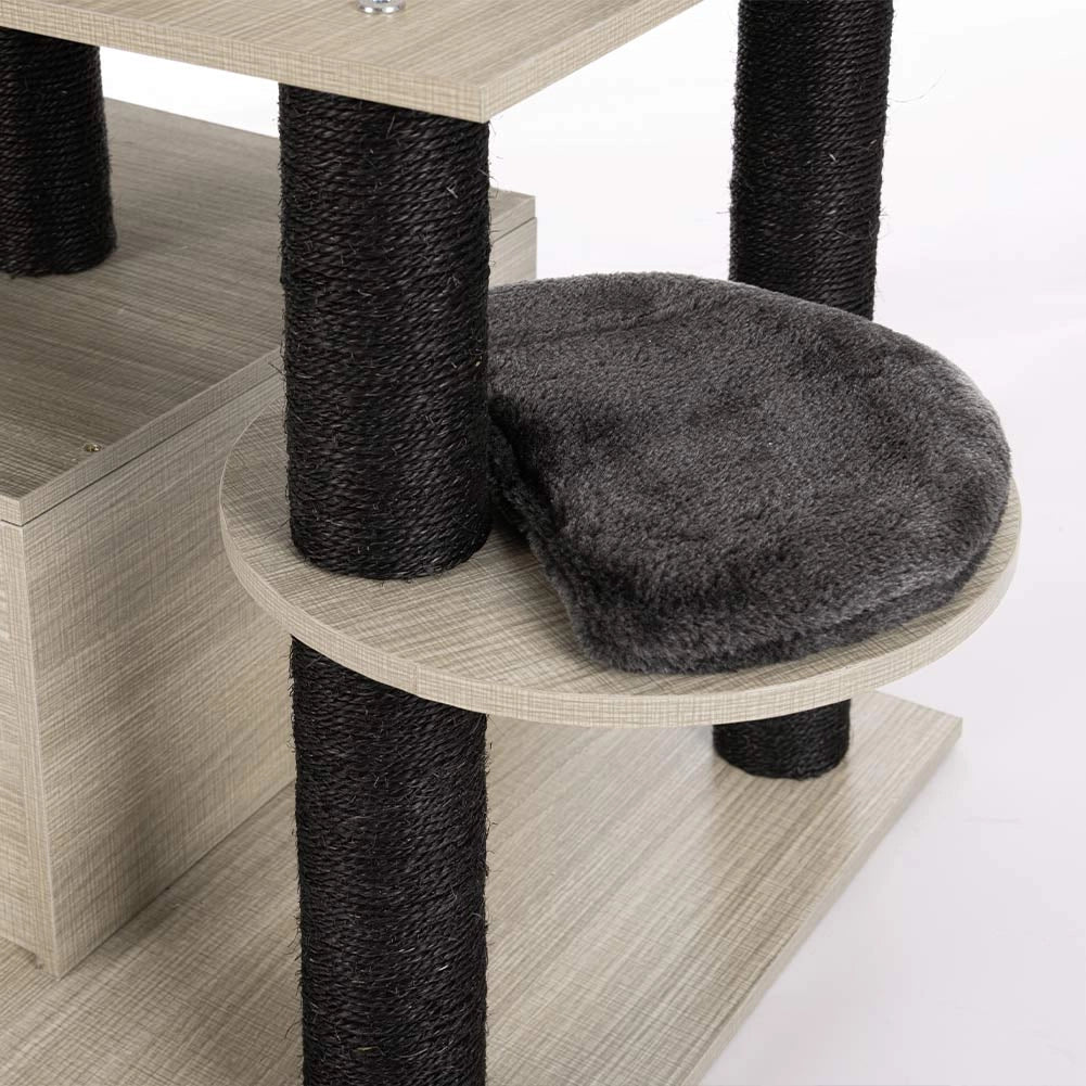Tiragraffi Albero Rifugio Graffiatoio 2 Palline 2 Cucce Coperte Gatti Felini
