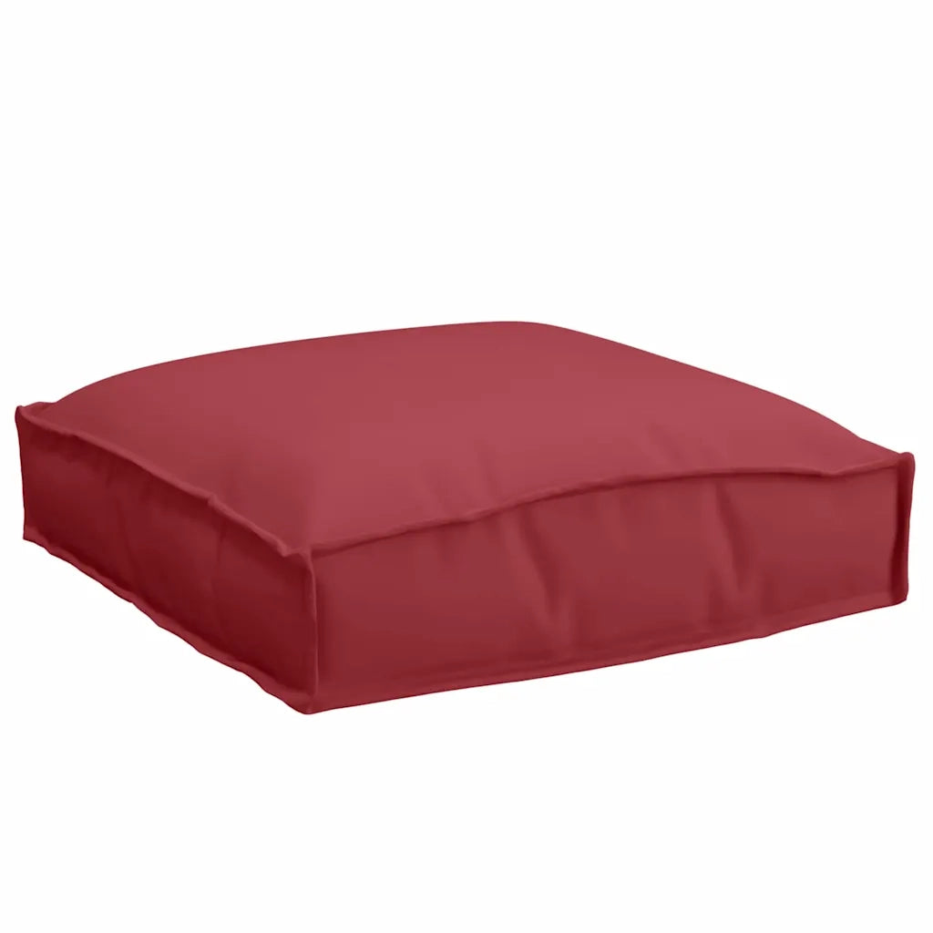 Cuscino 2 pcs Rosso Vino 40 x 40 x 8 cm Tessuto Oxford 42001584