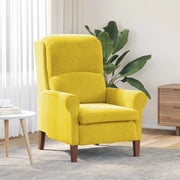 Poltrona-Divano Sedia Giallo Velluto 112079