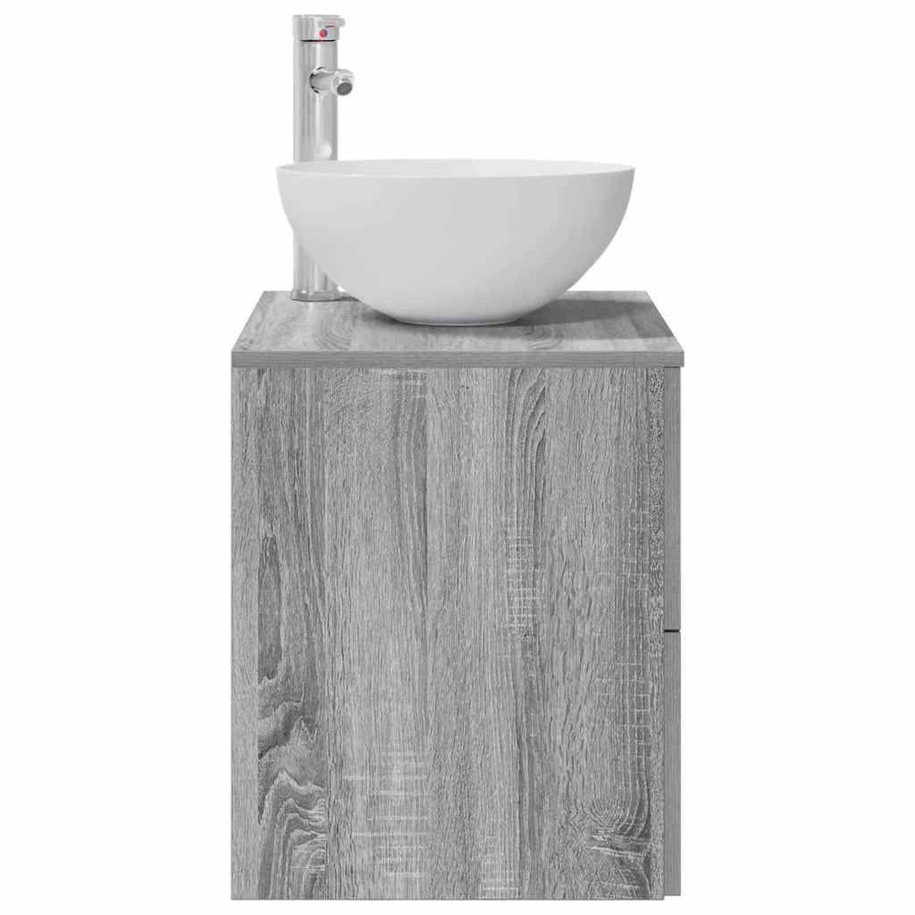 Mobile Lavabo da Parete Sonoma grigio 49,5 x 41 x 64,5 cm 890267