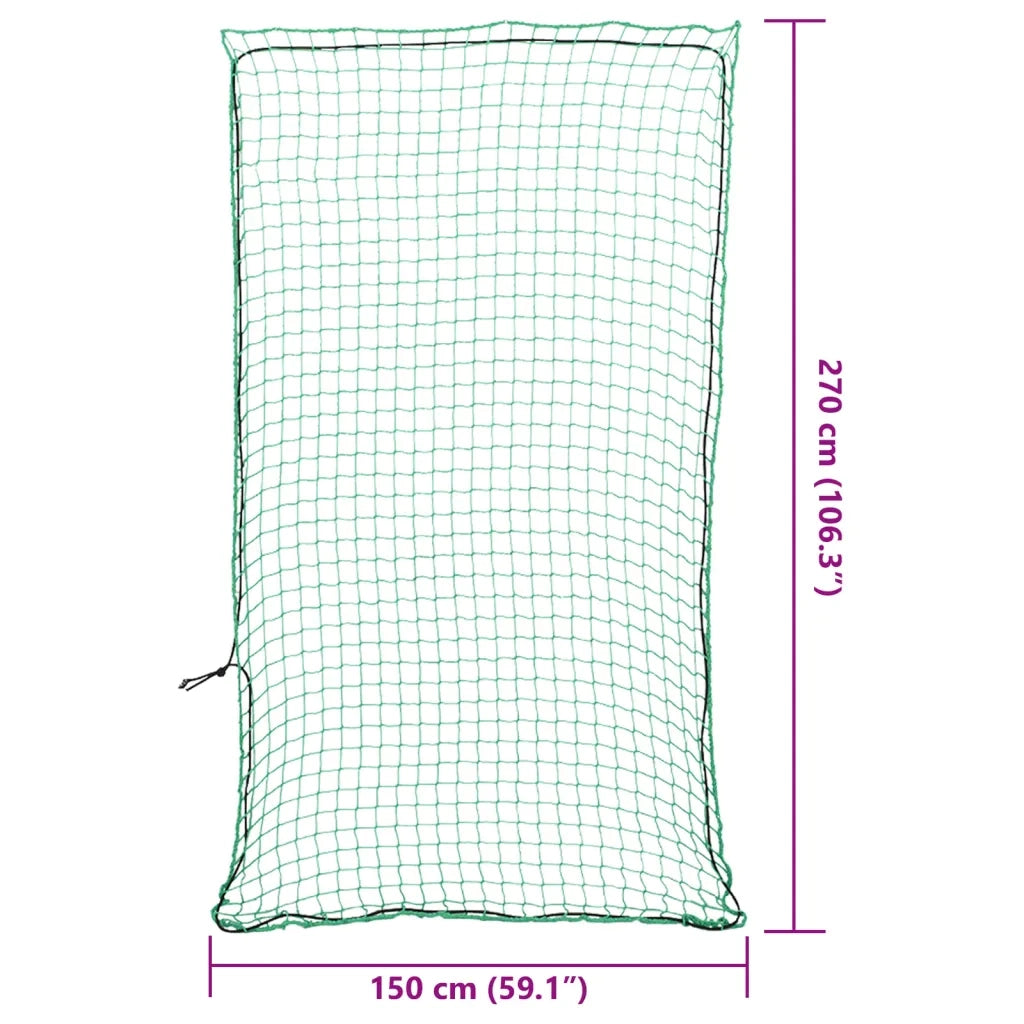 Rete per Rimorchio con Corda Elastica Verde 2,7x1,5 m in PP CFW1242548