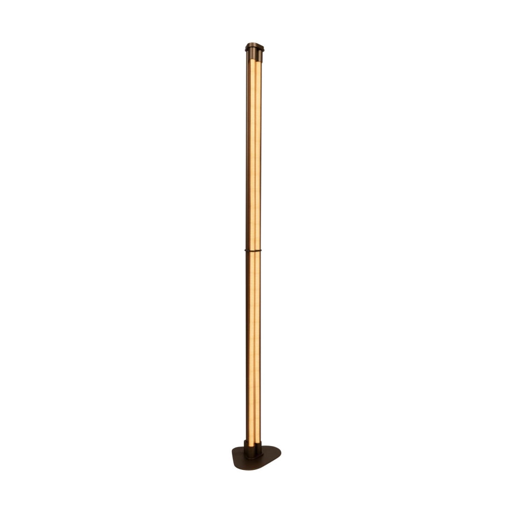Lampada da terra LED 2x17W JANDERIN champagne Lucide