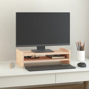 Supporto per Monitor 50x27x15 cm in Legno Massello di Pino 814019
