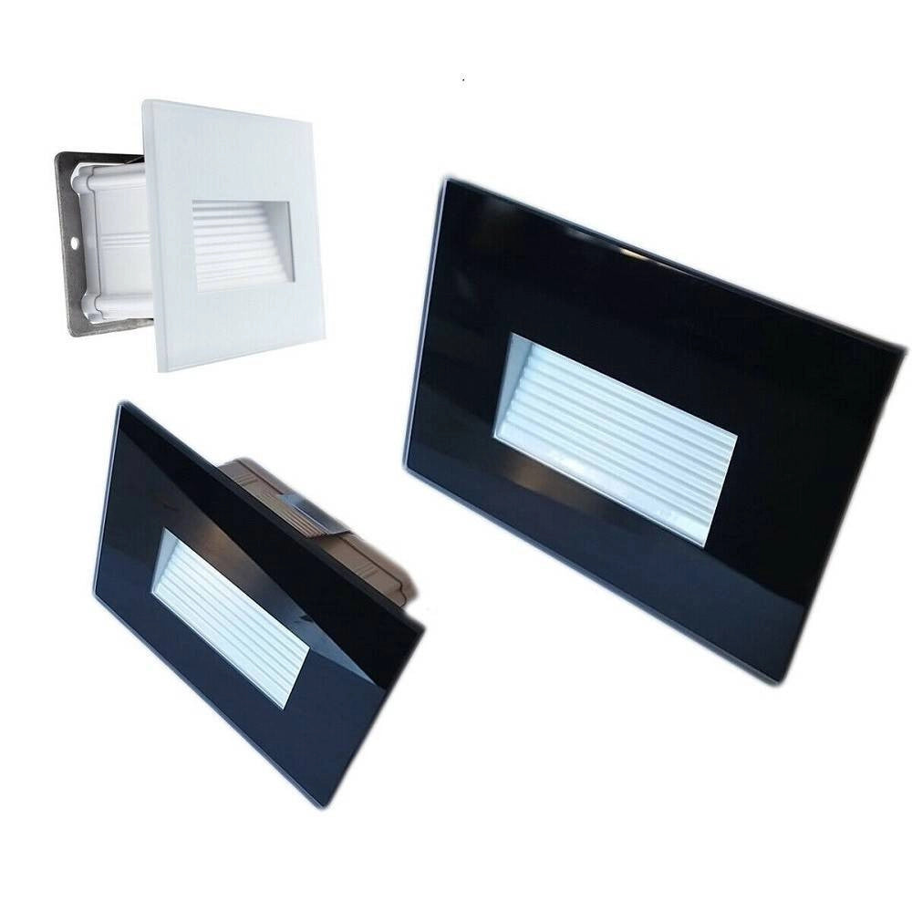 Trade Shop - Segnapasso Led 4w Incasso Per Scatola 503 3000k 4000k Ip65 Cornice In Vetro -