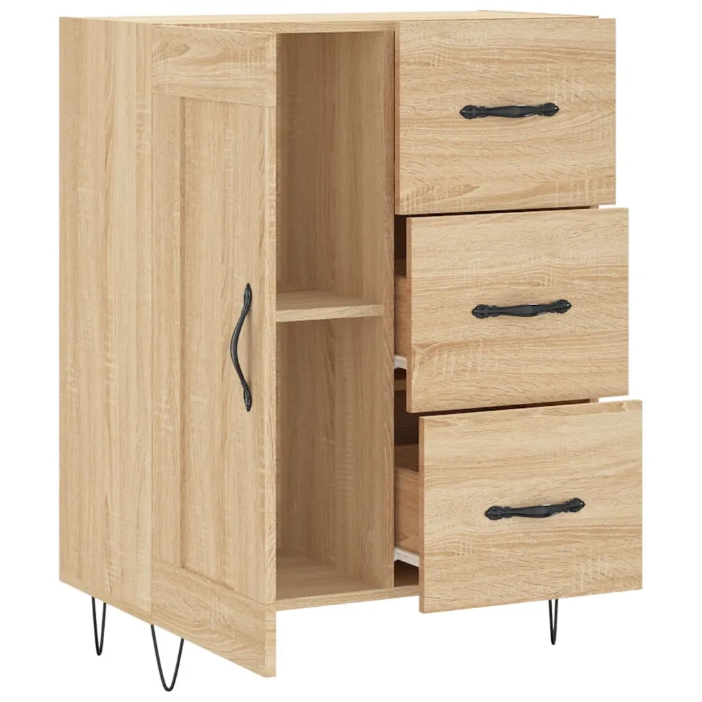 Credenza Rovere Sonoma 69,5x34x90 cm in Legno Multistrato 830255