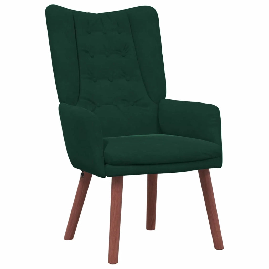 Divano Sedia-Poltrona Verde Scuro 63 x 67 x 94 cm Velluto 675700