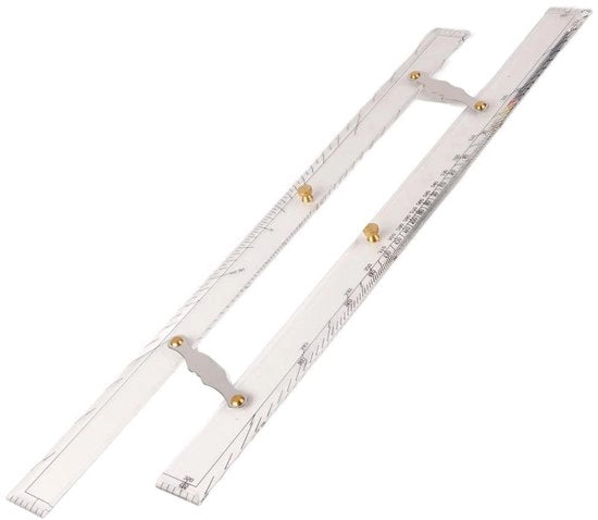 Navigatore Marittimo Linea Parallela Premium - Disegno Linea per Barche - Strumento di Misura (600mm)