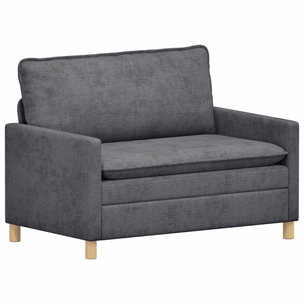 Set di divani 2 pcs Grigio Scuro Poliestere