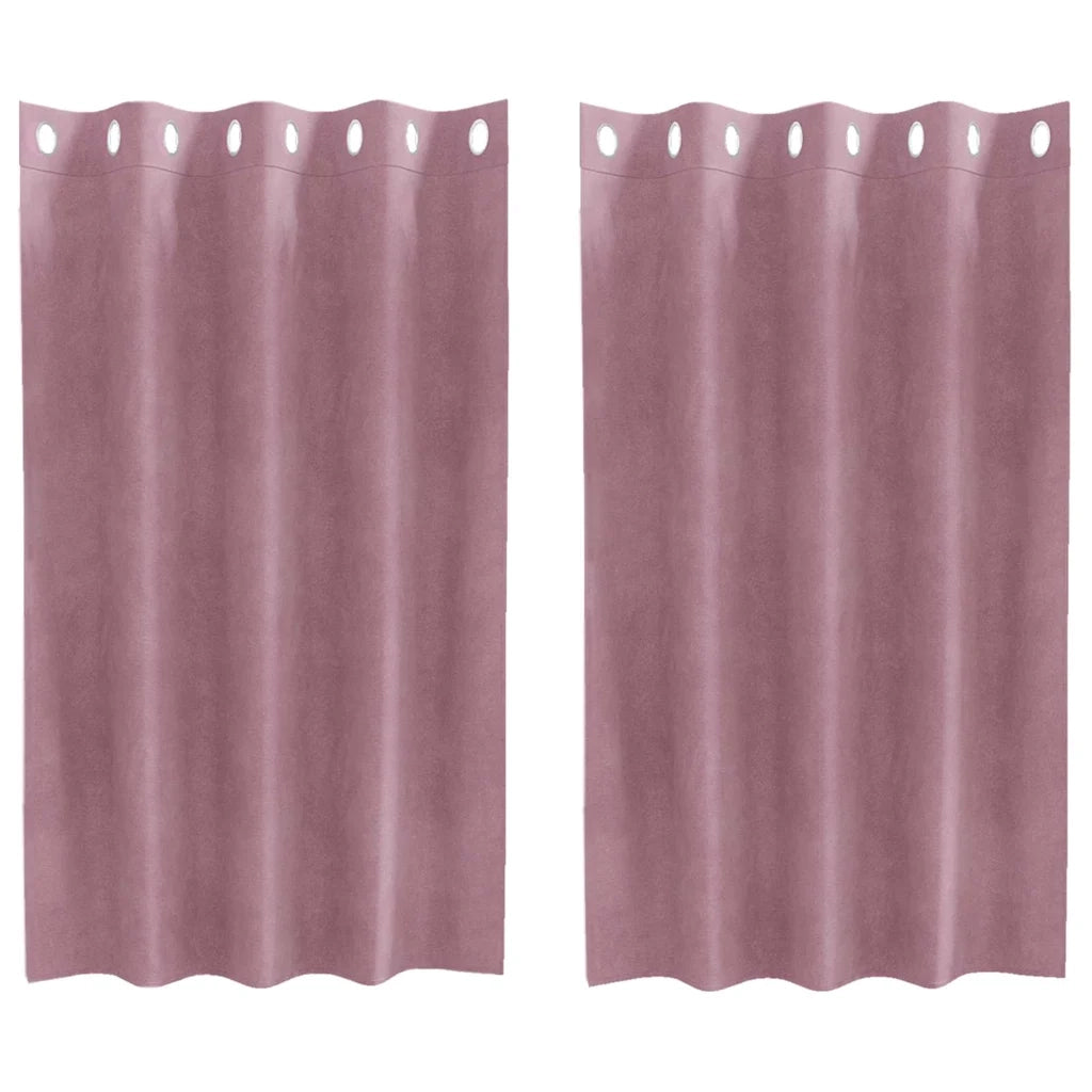 Tende oscuranti 2 pcs Rosa scuro 140 x 140 cm Velluto 4107238