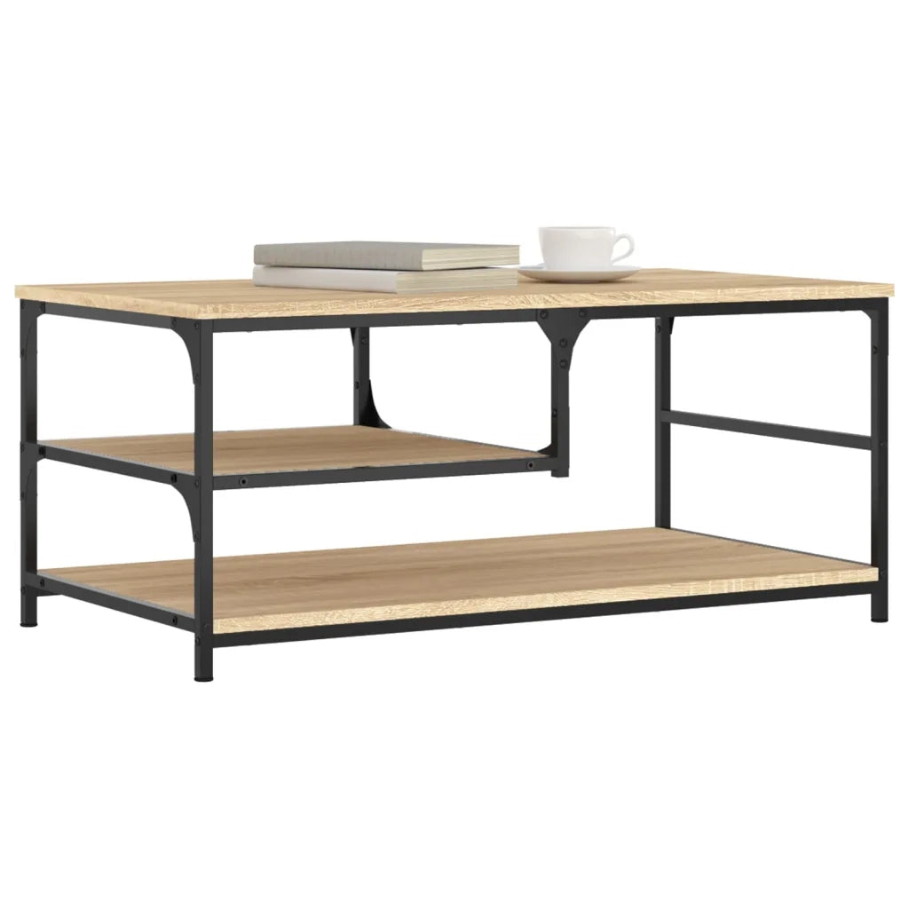 Tavolino da Salotto-Tavolino da soggiorno-Tavolo Rovere Sonoma 90x49x40 cm Legno Multistrato