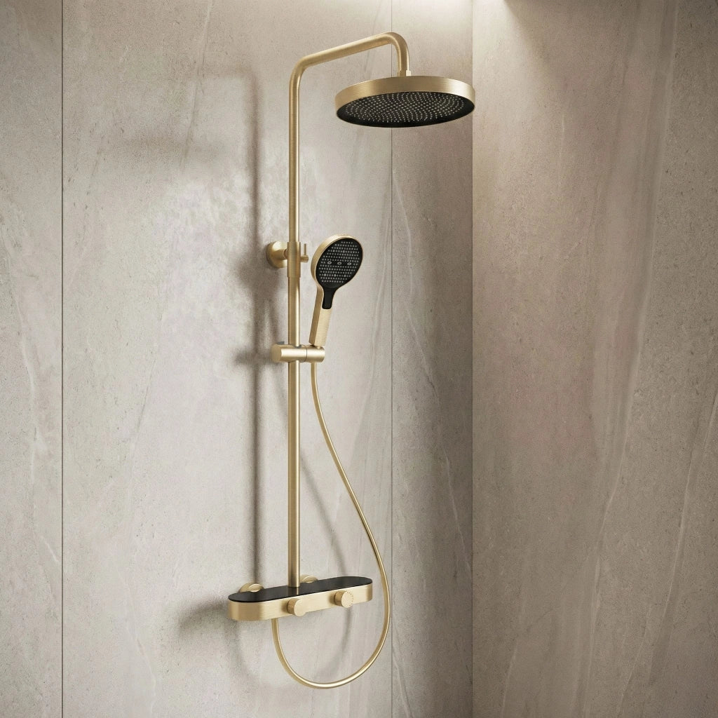 Set Doccia Rea Creo Brush Gold