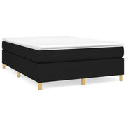 Letto matrimoniale | Letto per adulti | Struttura Letto a Rete a Molle Nero 140x200 cm in Tessuto