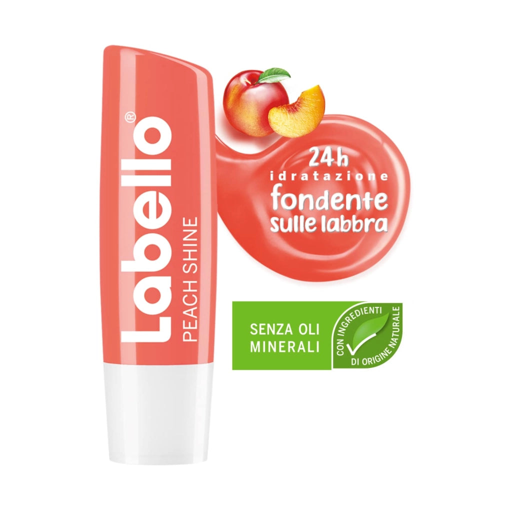 Burrocacao Balsamo Idratante per Labbra Morbide, Peach Shine, Labello