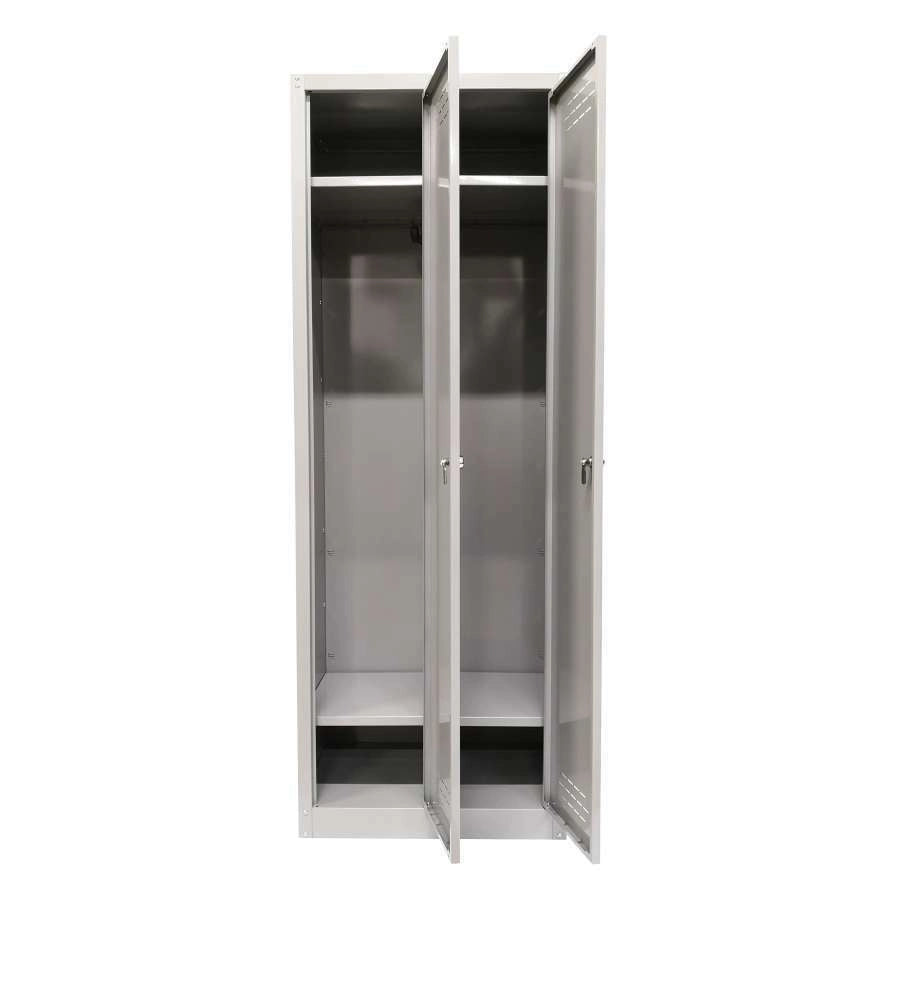 ARMADIO SPOGLIATOIO IN METALLO CON 2 ANTE 60 X 40 X H167 CM
