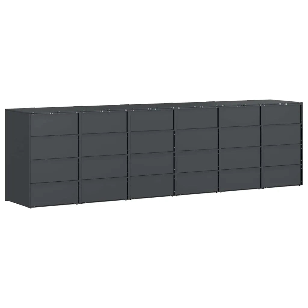 Contenitore per Rifiuti per 3 Bidoni 340 x 77.5 x 115.5 cm