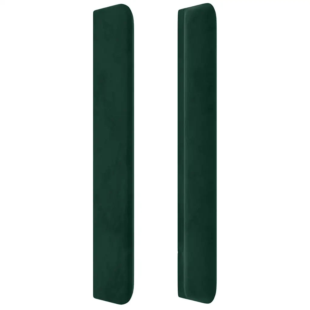 Testiera ad Orecchio Verde Scuro 103x16x118/128cm in Velluto 3119765