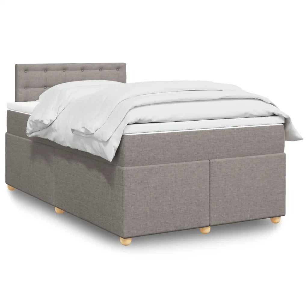 Giroletto a Molle con Materasso Tortora 120x200 cm in Tessuto 3286665