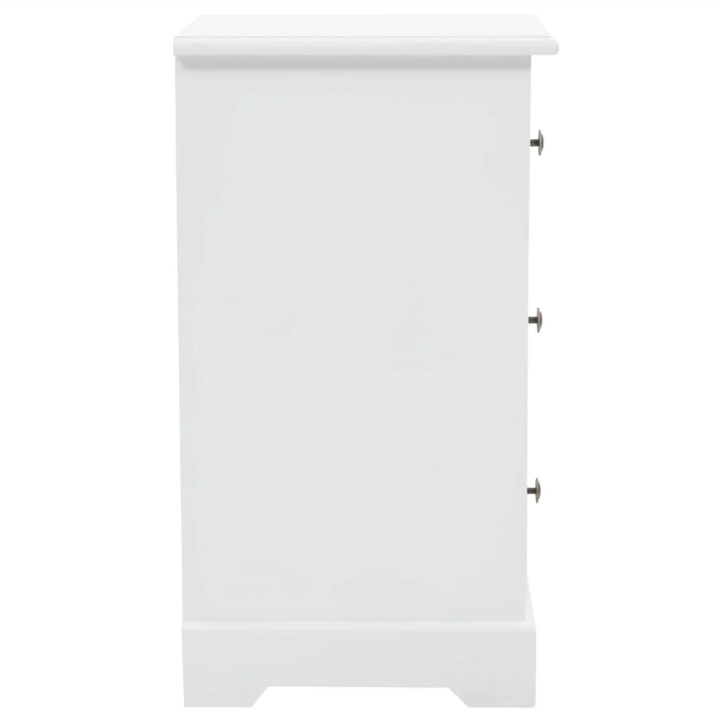 Comodino cassettiera mobile per camera da letto MDF e legno di pino 35 x 32 x 59 cm 1402106