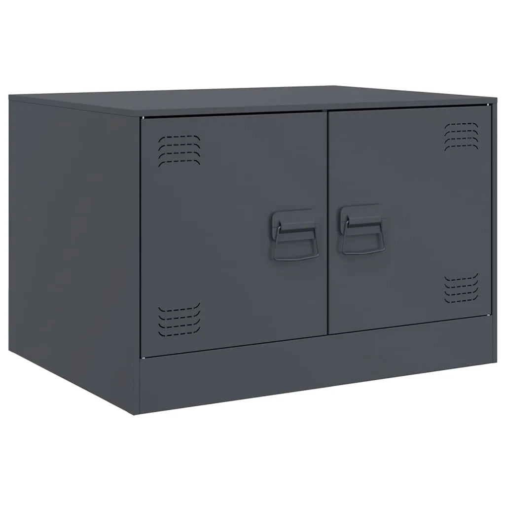 Tavolino da Salotto-Tavolino da soggiorno-Tavolo Antracite 67x50x44 cm in Acciaio