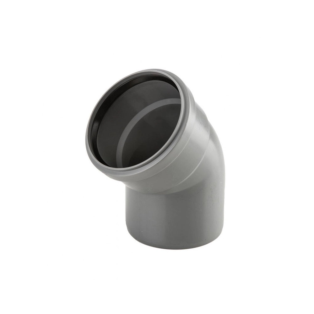Curva gomito da 50mm - 2pz raccordo con guarnizione, scegli se  45 gradi