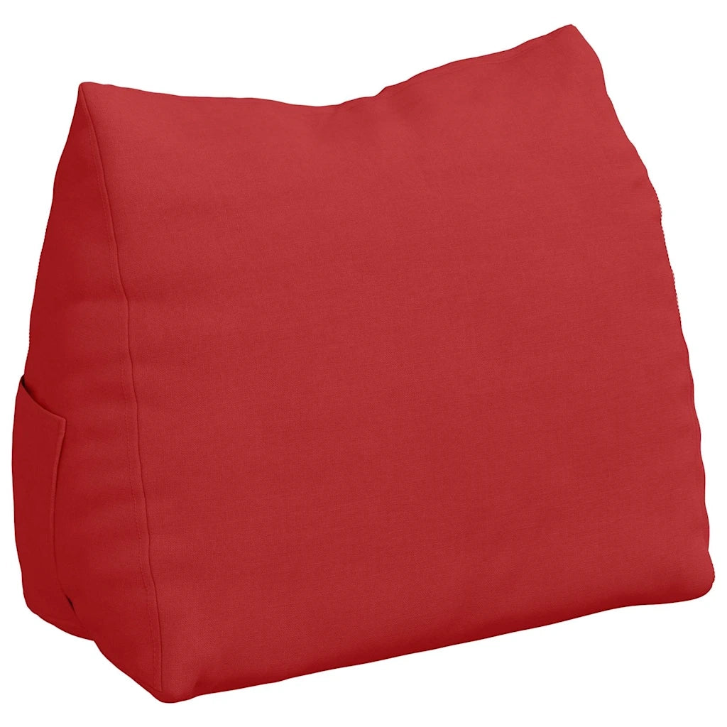 Cuscino per Schiena Rosso 45 x 20 x 35 cm Tessuto