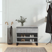 Scarpiera Grigio Cemento 70x36x60 cm in Legno Multistrato 831448