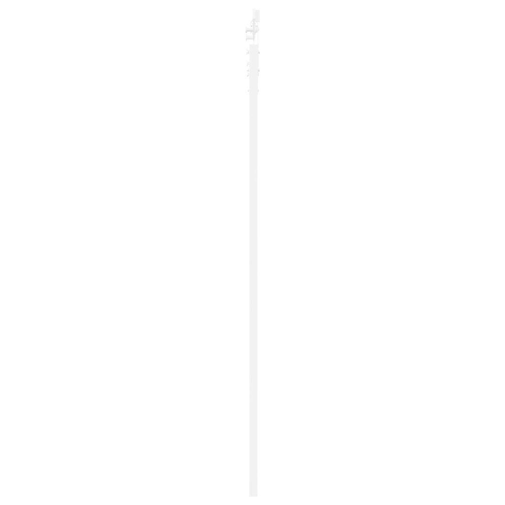 Set di Porta Scorrevole  con Fissaggi Bianca 83x211 cm Legno Massello Pino