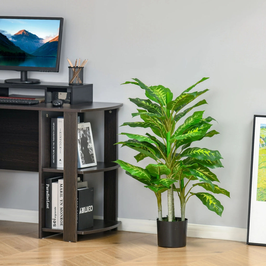 Pianta artificiale Calathea ¨C zephmum ¨C vaso cemento 95 cm