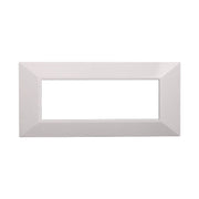Placca Piramide Serie Moon 6P Colore Bianco Compatibile Con Bticino Axolute