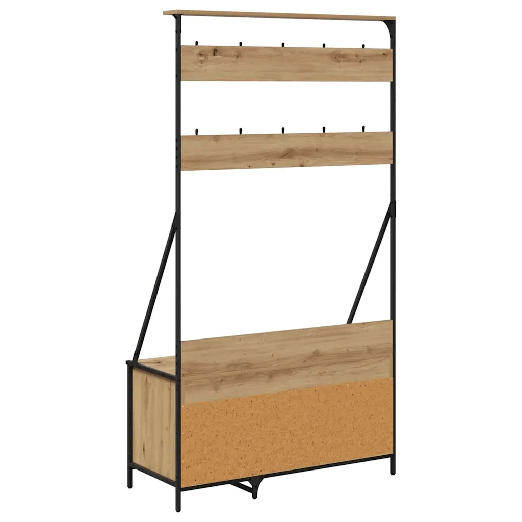 Stendibiancheria Rovere artigianale 100 x 41 x 184 cm CFW5808962