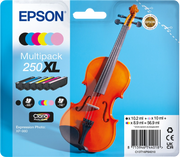 Epson 250XL Violin Claria Photo HD cartuccia d'inchiostro 6 pz Originale Resa elevata (XL) Nero, Ciano, Ciano chiaro, Magenta chiaro, Magenta, Giallo