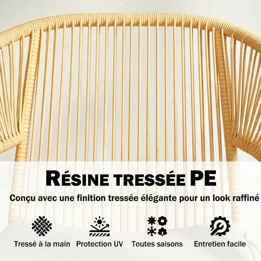 Divano angolare 3 posti ¨C zephmum ¨C beige, cuscini amovibili, con tavolo in vetro