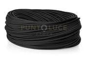 Rolla 50 mt cavo elettrico 2x0,75 mm rivestito in tessuto nero