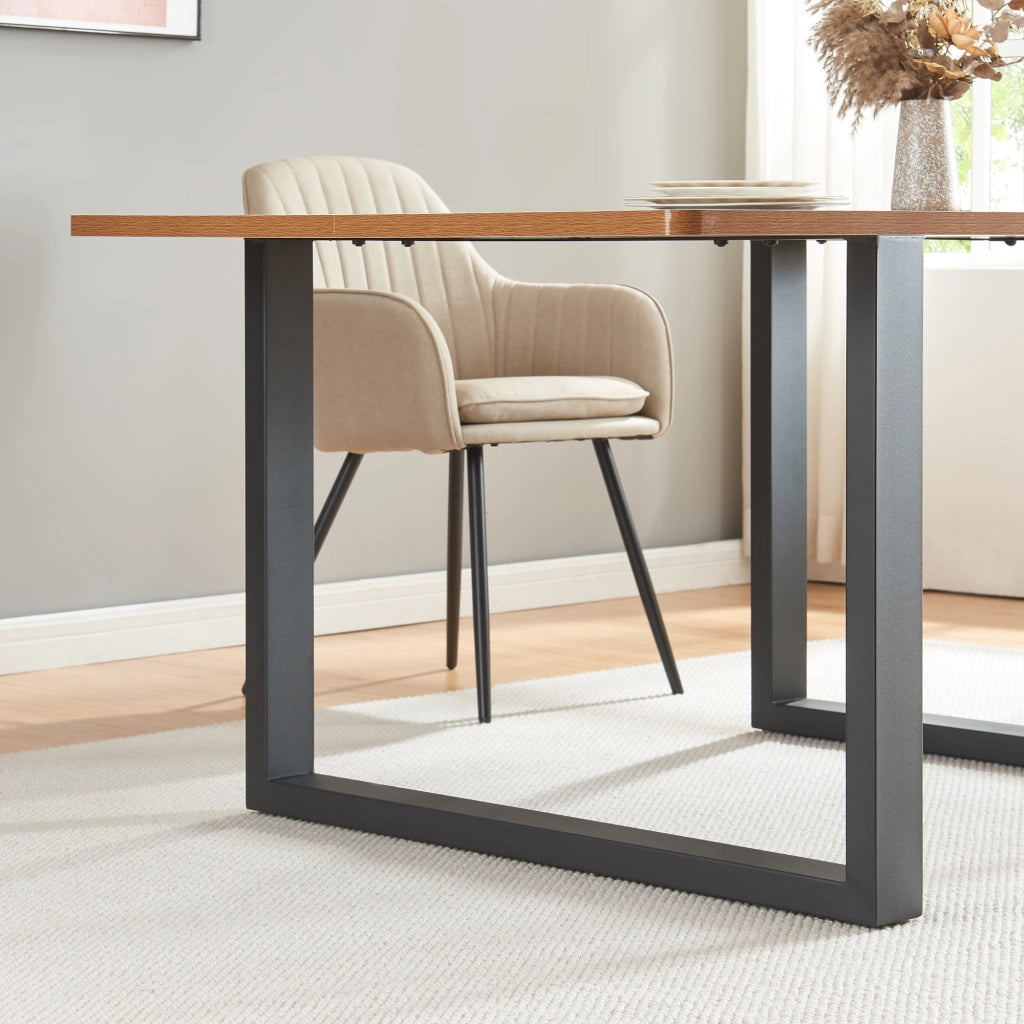 Set di 2 Gambe Rettangolari Makers per Mobili Fai da Te 72 x 90 cm Acciaio Nero [en.casa]