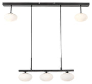 Lampadario Rabalux Calista nero metallo 5 luci G9 89cm