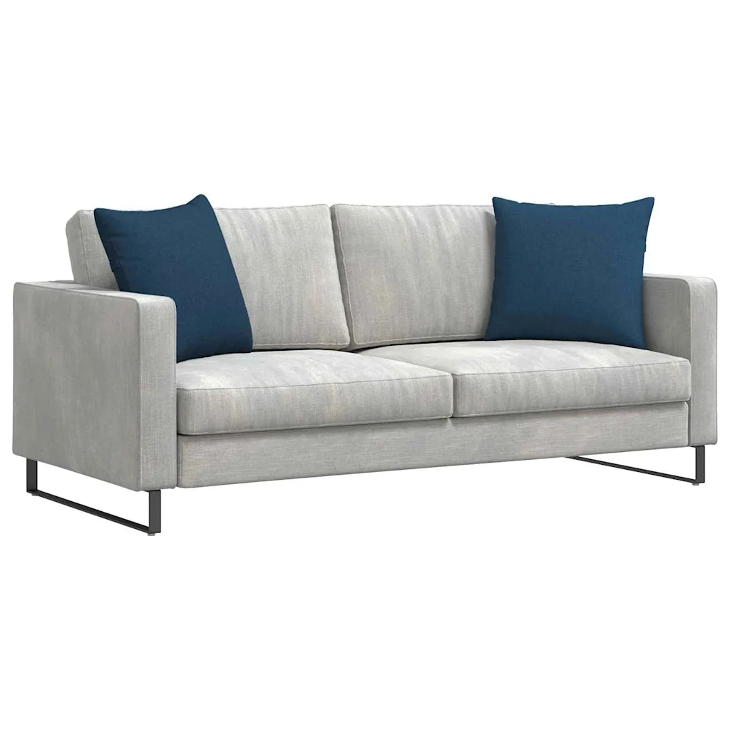 Cuscini da Divano 2 pz-Set di 2 Cuscini per Sofa Blu 50 x 50 cm Tessuto