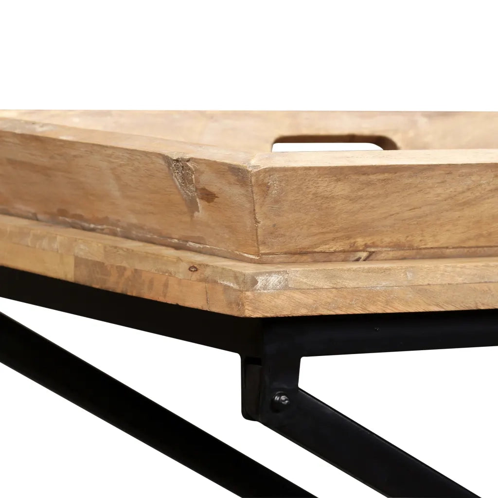 Tavolino Consolle in Legno Massello di Mango 130x40x80 cm  cod mxl 63712